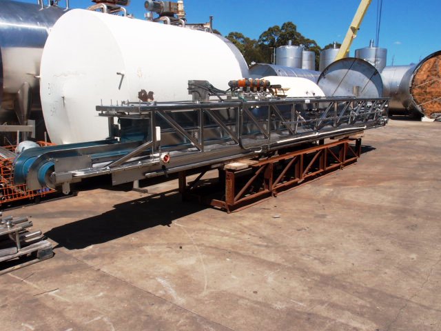 Flat Belt Conveyor, 8650mm L x 600mm W