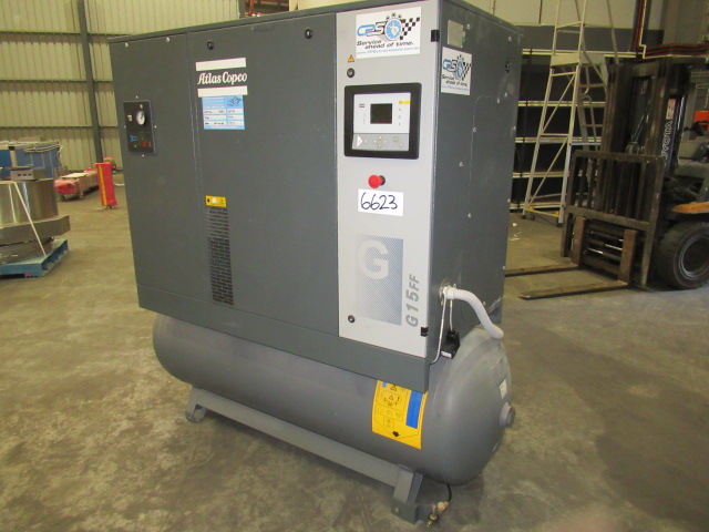 Air Compressor, Atlas Copco, 77.5CFM