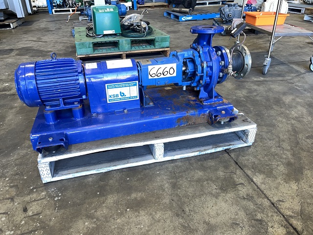 Mild Steel Centrifugal Pump, KSB Ajax, M65-200/04, IN: 100mm Dia, OUT: 65mm Dia