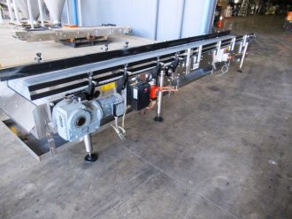 Flat Belt Conveyor, 4650mm L x 500mm W x 650mm H