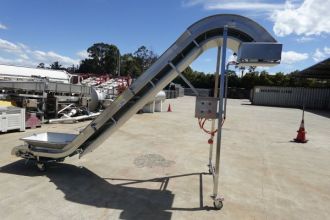 Incline Belt Conveyor, Pro-Ali, 360mm W x 4300mm L x 2080mm H