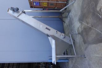 Incline Belt Conveyor, Heat & Control, 200mm W x 3500mm L x 2850mm H