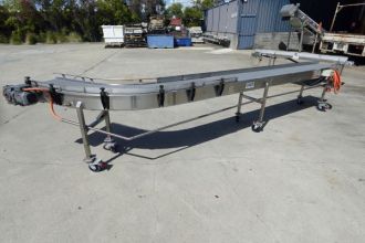 Intralox Belt Conveyor, Pro-Ali, 360mm W x 5240mm L x 840mm H