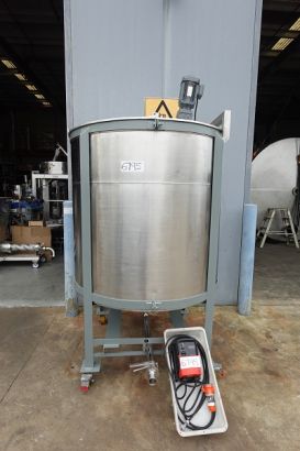 Tank, S.Steel Mixing (Vert), 1350mm dia x 1350mm H, 2000Lt