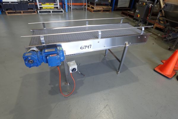 Intralox Belt Conveyor, 470mm W x 1550mm L x 675mm H