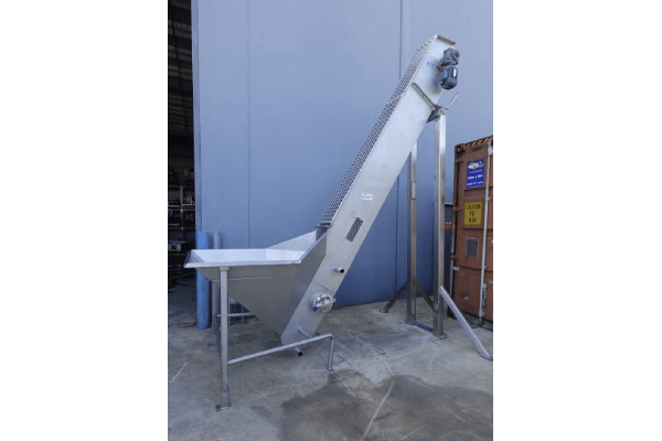 Incline Belt Conveyor, Heat & Control, 200mm W x 3500mm L x 2850mm H