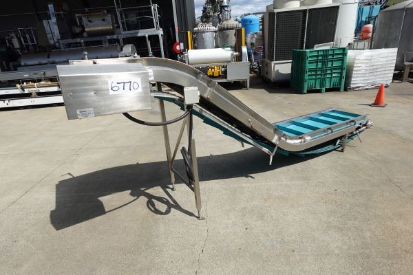 Incline Belt Conveyor, Pro-Ali, 450mm W x 3600mm L x 1300mm H