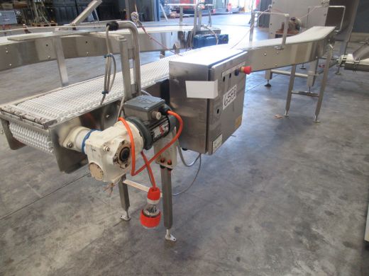 Plastic Intralox Belt Conveyor, 3100mm L x 250mm W