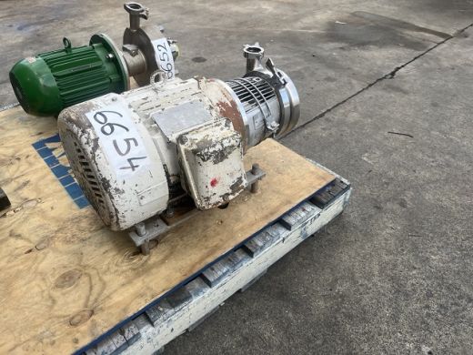 Stainless Steel Centrifugal Pump, Waukesha Cherry Burrell, C-216, IN: 50mm Dia, OUT: 38mm Dia