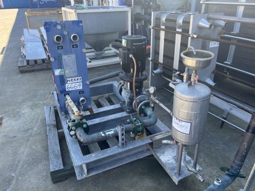 Plate Heat Exchanger, Alfa Laval, M6-FJ, 260mmW x 780mmL