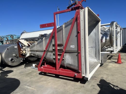 Stainless Steel Powder Hopper, 2200mmL x 2200mmW x 2350mmH