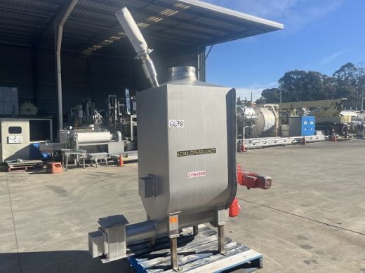 Powder Hopper Screw Auger, 800mm L x 750mmW x 1200mmH