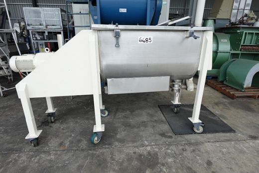 Ribbon Blender, 250 Lt, 1220mm L x 560mm W x 680mm H