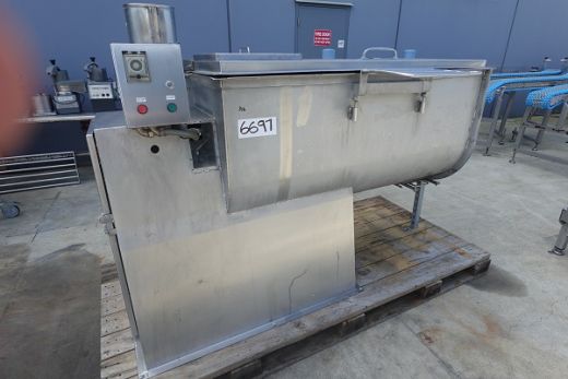 Paddle Blender, RR Fisher & Co, 400Lt, 1490mm L x 600mm W x 690mm H
