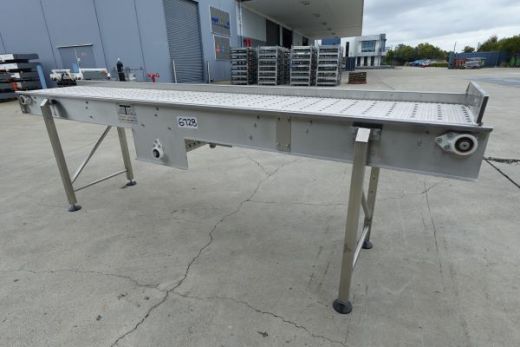 Intralox Belt Conveyor, Contech, 3500mm L x 500mm W x 1060mm H