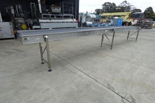Intralox Belt Conveyor, Contech, 8000mm L x 510mm W x 1070mm H