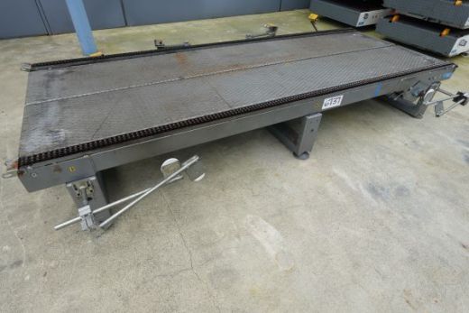 Pallet Chain Conveyor, 3000mm L x 1030mm W x 500mm H