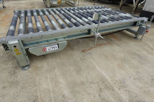 Pallet Roller Conveyor, 2530mm L x 1550mm W x 450mm H