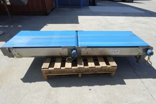 Flat Belt Conveyor, 620mm W x 2420mm L