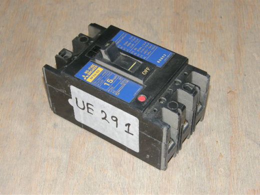 Circuit Breaker, Mitsubishi, NF50-SS, 2.5kA, 15Amps