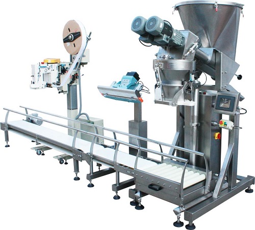 AUTOMATIC BAG WEIGHING, FILLING & SEALING LINE